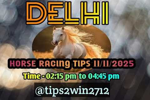 DELHI RACE TIPS 11-11-2025 | TIPS WITH ANALYSIS | FREE HORSE RACE TIPS | #delhiracetips