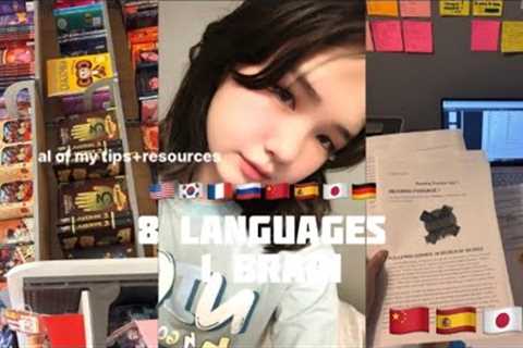 How I’m Learning 8 Languages at Once?🤍|8 Languages Before 18| (Part 1) |🇺🇸🇰🇷🇫🇷🇷🇺| (Part 2) ..