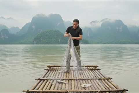 Fishing Skills with Nets &amp; Wild Foraging: Survival Alone | EP.507
