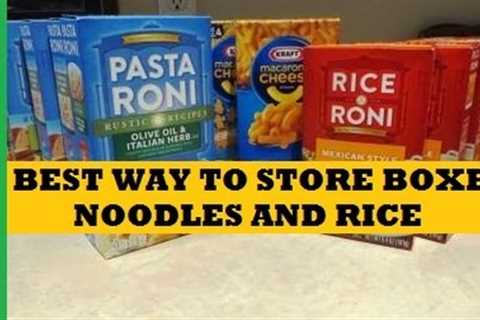 Best Way To Store Packaged Noodles and Rice Mixes- Prepping Food Stockpile Cheap and Easy Plan