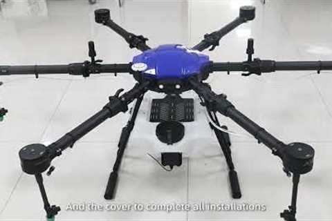 Tutorial video || Hexacopter agricultural drone installation with EFT EP drone frame