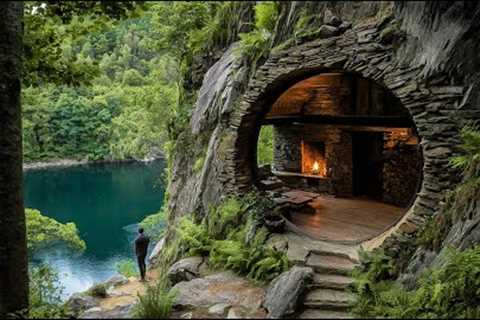 Epic Primitive Survival | One Year Building Cliffside Shelter, Living &amp; Cooking in the Wild