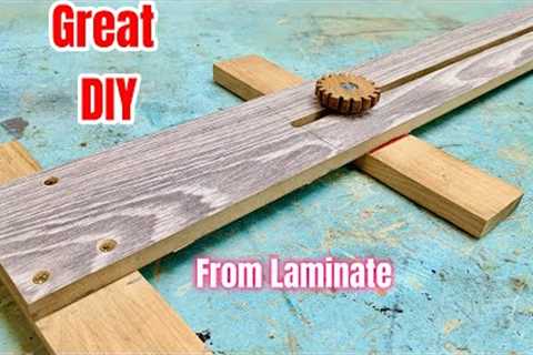 BRILLIANT IDEA FROM LAMINATE SCRAP! A stunning woodworking project!