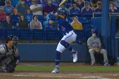Bo Bichette Slow Motion Home Run Baseball Swing Hitting Mechanics
