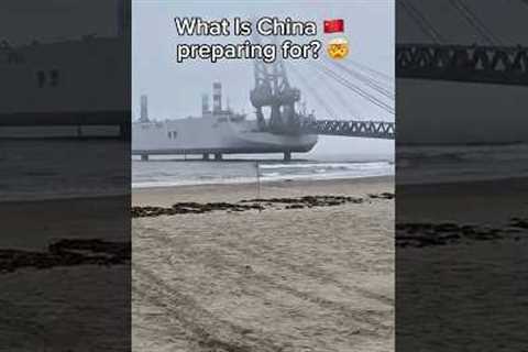 Chinese military exercise with Invasion Barges 🤯 #engineer #technology #military #viral