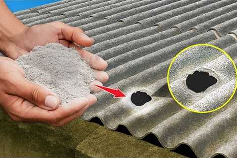 Cement Fix a Leaking Roof Fast? Secret Of A 60-Year-Old Builder Revealed