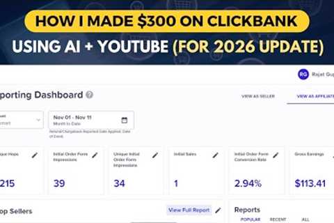 How I Made $300 on ClickBank Using AI + YouTube (for 2026 Update)