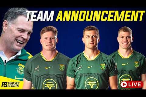 Springbok Team Announcement vs Italy LIVE! | Reaction Show