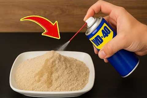 Mix wd 40 with sand 😱You Will not Believe the Incredible Result | Creation Tips