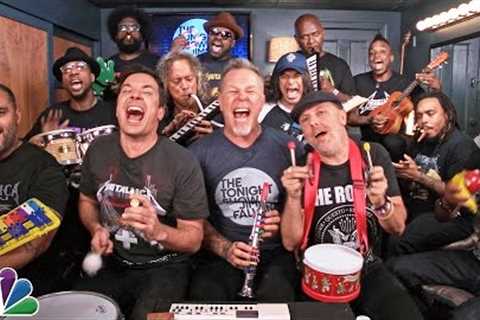 Jimmy Fallon, Metallica &amp; The Roots Sing Enter Sandman (Classroom Instruments)