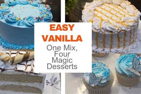 1 Mix → 4 Magic Desserts | Tempting Table Easy Dessert Recipes