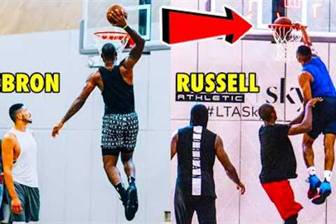 LeBron James, Russell Westbrook &amp; NBA Players DUNK CONTEST!