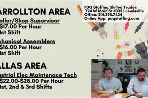 PDQ Staffing Skilled Trades Lewisville - Dallas Jobs