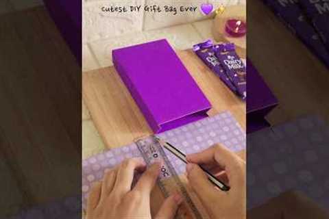 😍 Try This Cutest DIY Gift Bag 💜 | Easy Handmade Gift Idea 🎁