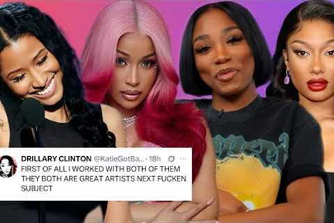 ‼️Cardi B DESPERATELY comes for Nicki Minaj’s record, Charlamagne SPIRALS as Nicki defended by Deb