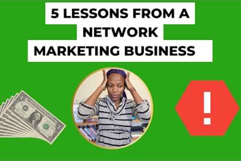 5 Lessons from Network Marketing I How much did I make I Side hustles in South Africa