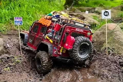 100 Gate Trail w/ My Top Heavy Traxxas TRX4 Defender at UK Scale Nationals