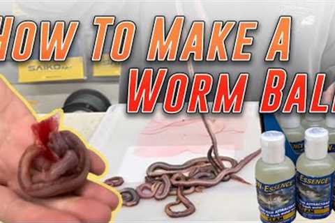 How to Make A Worm Ball - Fishing Worm Balls For Striped Bass