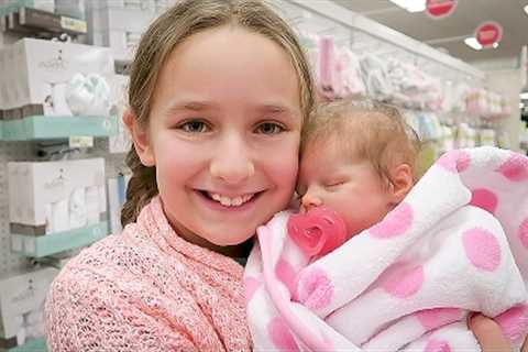 Shopping with Reborn Baby Doll Olivia for Newborn Baby Supplies Plus Shopping Haul