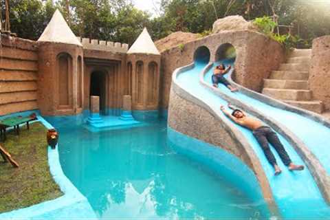 My Summer Holiday 155 Days Building 1M Dollars Water Slide Park into Underground Swimming Pool House