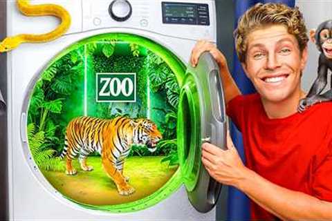 I Built a SECRET Zoo In My House!