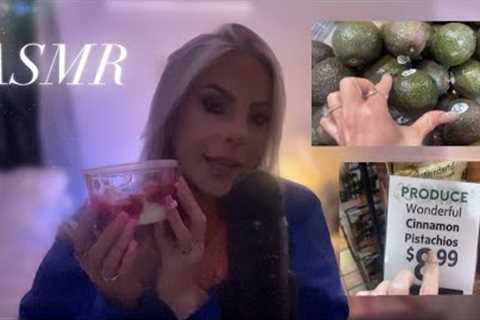 ASMR Shop With Me ASMR At The Grocery Store &amp; Grocery Haul In A NY Accent CLICKY Whisper