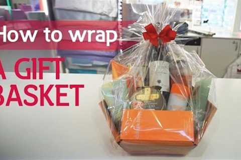 How to wrap a gift basket