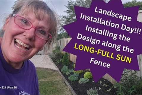 Backyard Landscape Design-Installing the Long Hot Fence Line