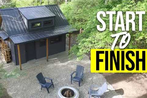 Building this Tiny House (shed) ALONE took 7 months! (Full Build Timelapse)