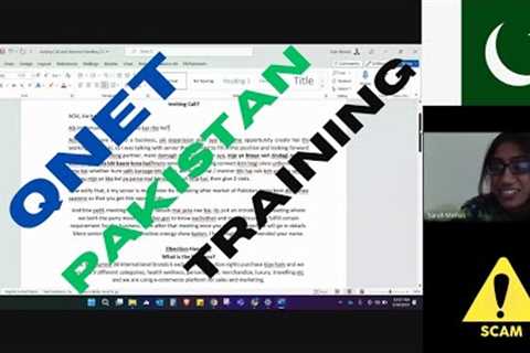 QNET Fraud in Pakistan :- MLM/Network Marketing Objection Handling Training Video 🫡 @EonUpdates