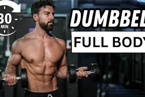 30 Min Full Body Dumbbell Strength Training Workout | Rowan Row