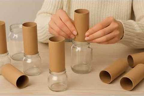 BETTER THAN IN THE STORE!😍 NO MORE THROWING AWAY GLASS JARS! HOME DECOR IDEAS! DIY