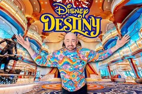 Disney Destiny Cruise Ship Tour - BRAND NEW CRUISE SHIP!