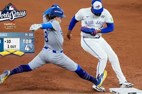 FULL TOP of 10TH INNING: Dodgers had the BASES LOADED vs. the Blue Jays! (2025 World Series Game 7)