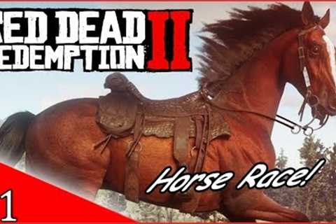 Red Dead Online | Horse Racing! Fails &amp; Funny moments! | #1