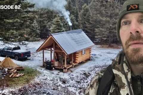 EARLY WINTER: Sauna, Tractor Barn, Deer Season |EP82| Log Cabin Build on Off-Grid Homestead