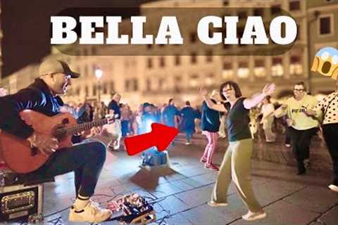 BELLA CIAO | Amazing Spanish Guitar Street Performance | Crowd Went Wild! 🔥