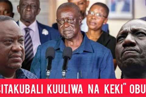 KWISHA Uhuru Kenyatta midnight MESSAGE to SIFUNA shock ODM as OBURU reject POISONOUS  CAKE from RUTO