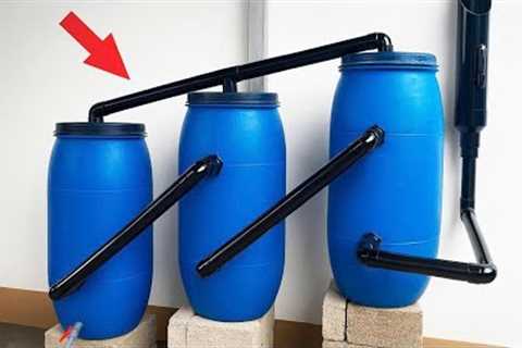 Amazing Inventions of a 60-Year-Old Plumber! Endless Free Water Energy Idea from PVC Pipes/Empty