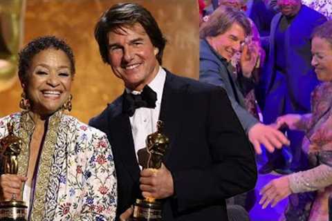 Tom Cruise Hits the DANCE FLOOR w/ Debbie Allen to Celebrate Honorary Oscars