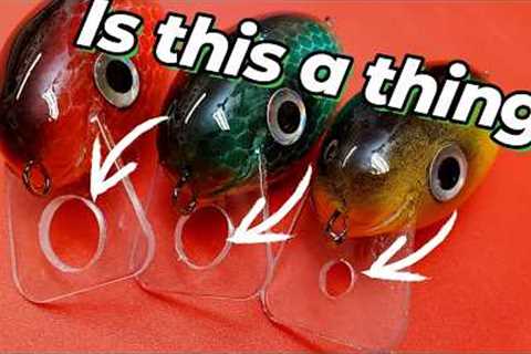 I Drilled Holes in Crankbait Lips… and the  Action SHOCKED Me!  #Crankbait #LureMaking