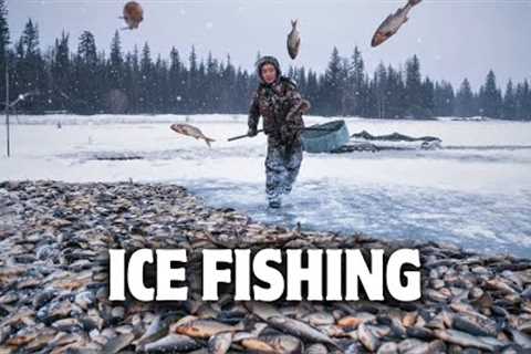 They Have ONLY ONE DAY to Catch Food for the Whole Winter: Munkha Ice Fishing in Yakutia