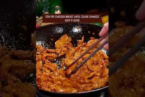 EASY STIR-FRIED CHICKEN BREAST RECIPE #recipe #cooking #chinesefood #chickenrecipe #chickenbreast