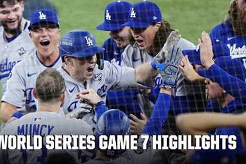 Game 7 Highlights ⚾ Dodgers win back-to-back World Series titles | ESPN MLB
