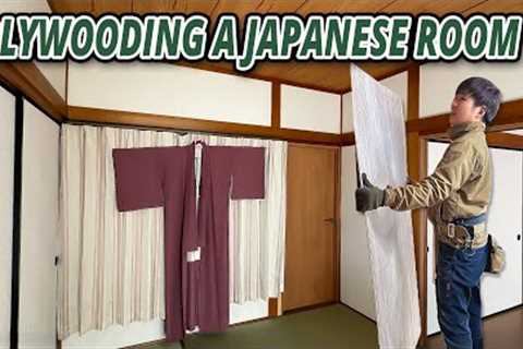  Japanese Carpenter Rebuilds a Tatami Room Using Only Plywood