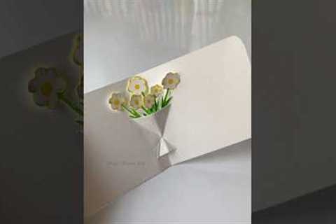 How to Make a Pop-Up Flower Card (Easy DIY) ✨🌼🌷 #popupcard #birthdaygift #cardmaking #aestheticdiy