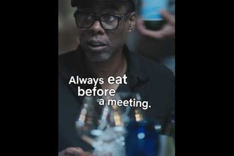 don't go into a meeting hungry #ChrisRock
