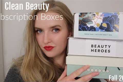 CLEAN BEAUTY SUBSCRIPTION BOXES| The Clean Beauty Box, Beauty Heroes and Boxwalla