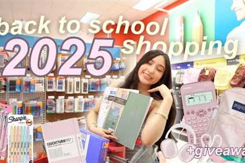 ✏️ Back to SCHOOL supplies shopping! NO BUDGET | 2025 + GIVEAWAY