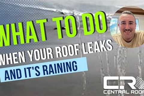 What To Do When It's Raining And You Have A Roof Leak